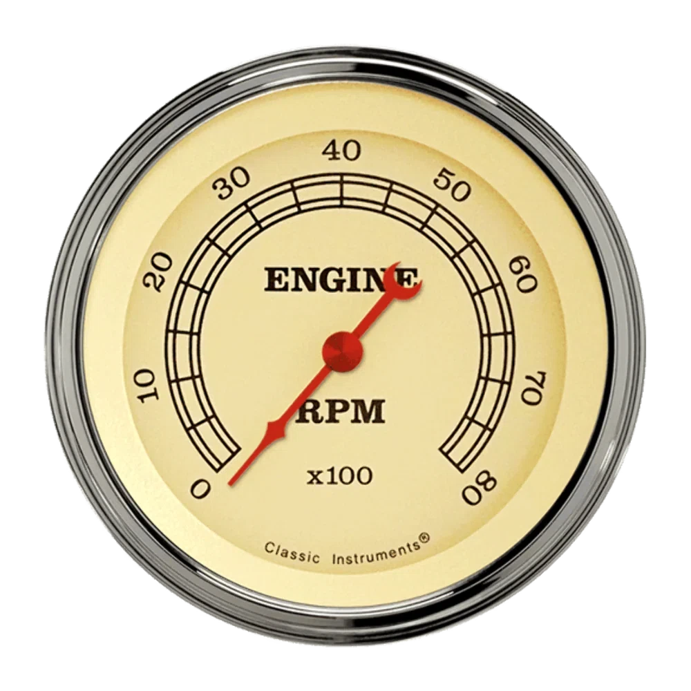 Vintage 3 3_8_ Tachometer VT80SLF